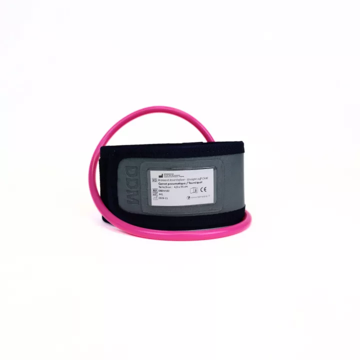 Brassard monobloc enfant droit 1 poche garrot DDM - 4.5 x 35 cm