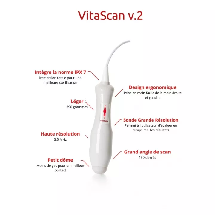 Bladder scanner VITASCAN USB avec logiciel sans tablette