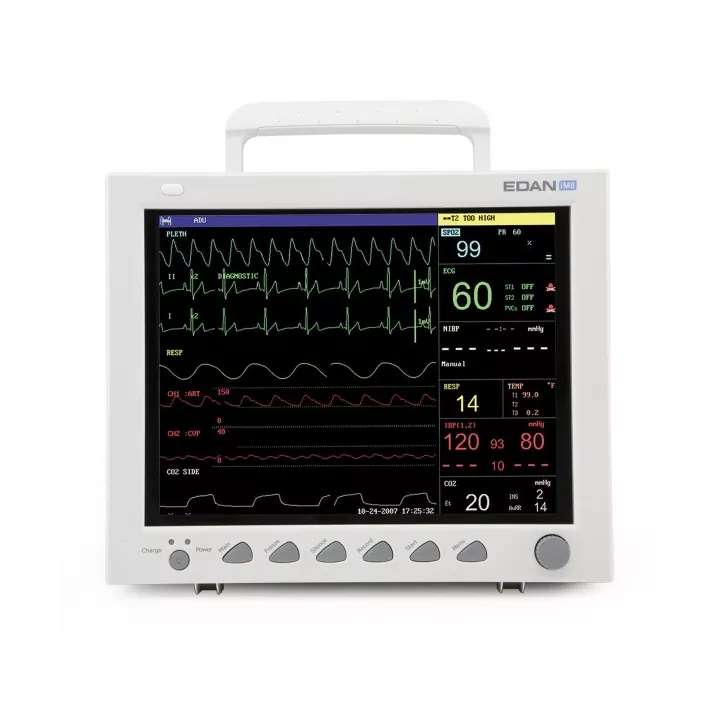 Moniteur de signes vitaux iM8 Edan, SpO2, PNI, TEMP, ECG, RESP