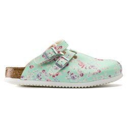 Chaussure Birkenstock Kay Flowers vert menthe du 35 au 43