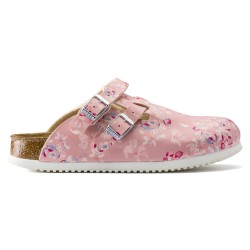 Chaussure Birkenstock Kay Flowers rose pastel du 35 au 43