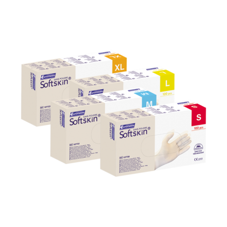 Gant d'examen SOFTSKIN non poudré 240mm T 7/8 Large
