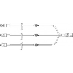 Prolongateur 3 voies avec 3 valves anti-retour et 3 MaxZero™