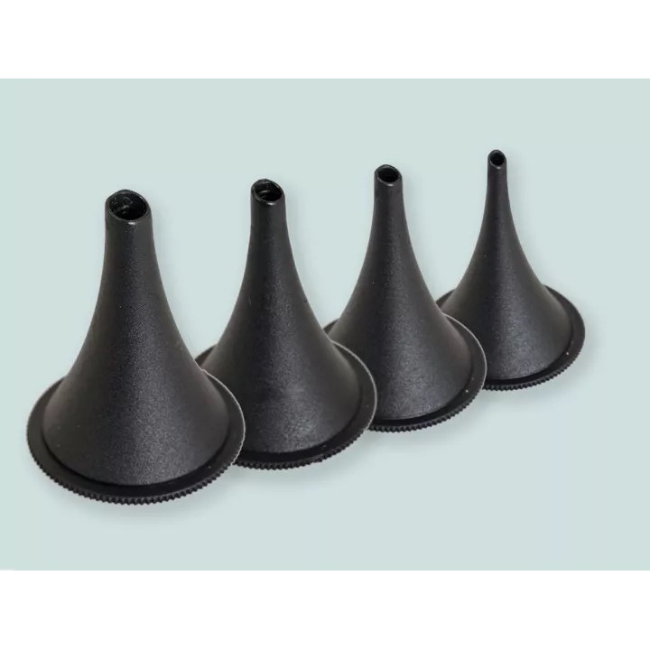 Spéculum otologique noir Diam 4 mm non stérile x100