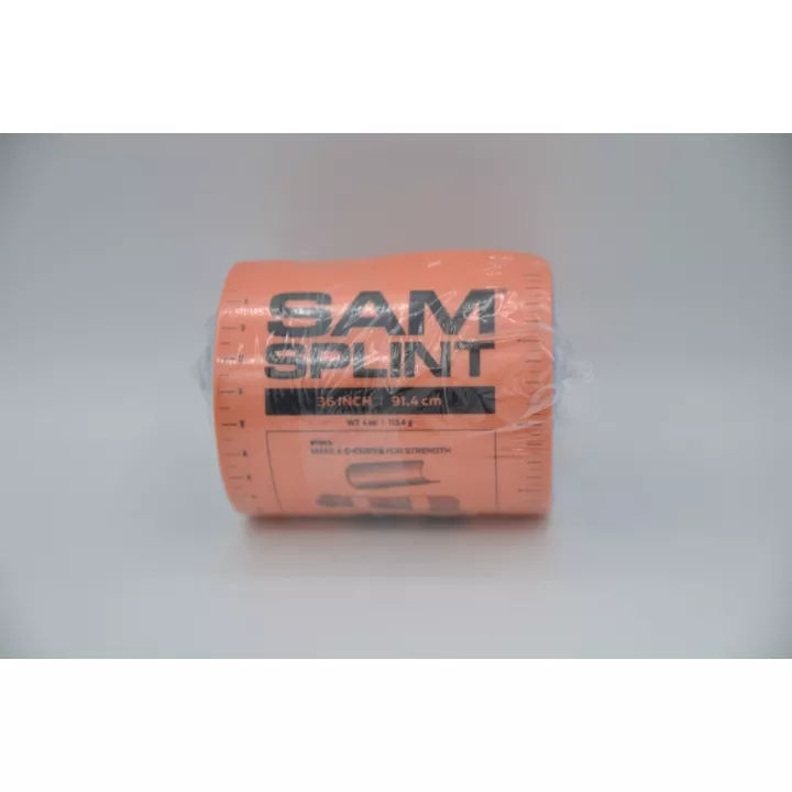Attele modelable sam splint rouleau 91x10.5 cm orange 