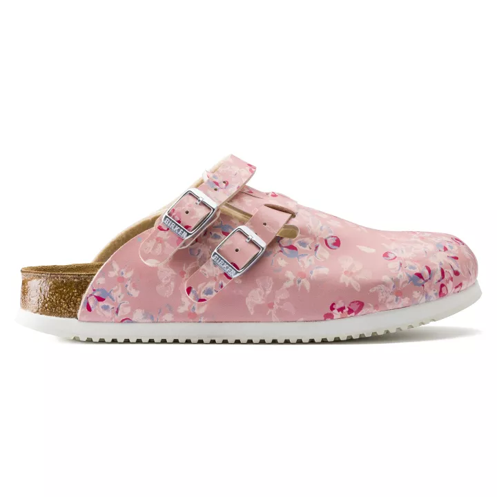 Chaussure Birkenstock Kay Flowers rose pastel du 35 au 43